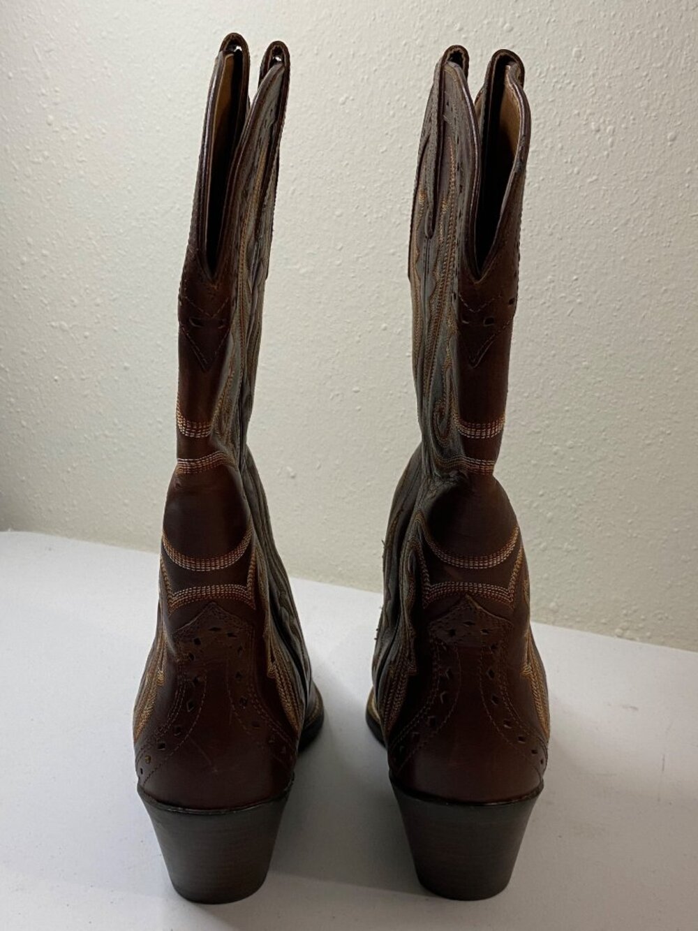 Ariat Cowgirl Boots Women 7C Brown Leather Embroidered Style 10005908 - Picture 10 of 16